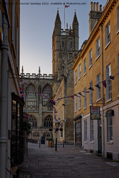 Bath Abbey view from Church Street Picture Board by Duncan Savidge
