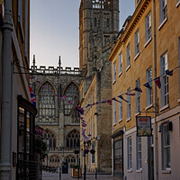 Buy canvas prints of Bath Abbey view from Church Street by Duncan Savidge