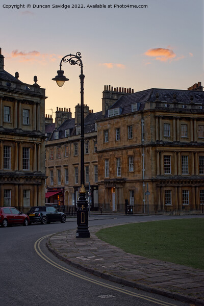 The Circus Bath Sunset Picture Board by Duncan Savidge