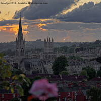 Buy canvas prints of Moody sunset over Bath by Duncan Savidge