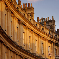 Buy canvas prints of Classic The Circus Bath abstract at Golden hour by Duncan Savidge