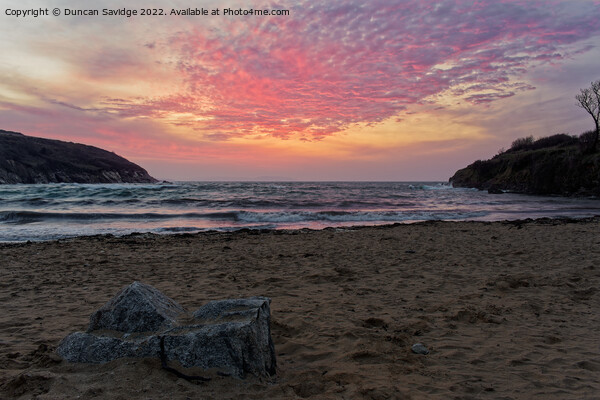 A beautiful Cornwall sunrise at Maenporth Picture Board by Duncan Savidge