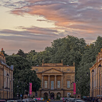 Buy canvas prints of The Holburne Museum at sunset by Duncan Savidge