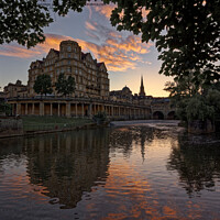 Buy canvas prints of Sunset in Bath by Duncan Savidge