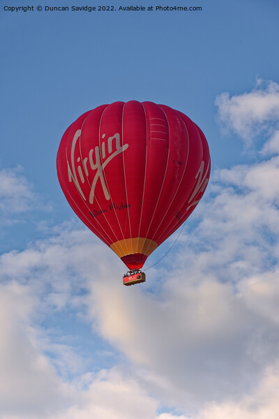 Virgin Balloon flights Picture Board by Duncan Savidge