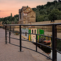 Buy canvas prints of Bath riverside at sunset  by Duncan Savidge