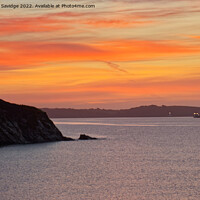 Buy canvas prints of Sunrise over Falmouth / St Anthony's Head by Duncan Savidge