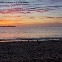 Buy canvas prints of A Cornish sunrise at Maenporth Panoramic  by Duncan Savidge