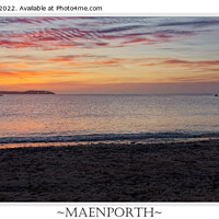Buy canvas prints of A Cornish sunrise at Maenporth by Duncan Savidge