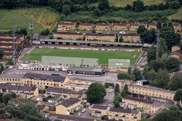 Twerton Park Bath from the air Picture Board by Duncan Savidge