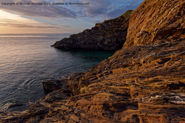 A rocky Cornish sunrise  Picture Board by Duncan Savidge