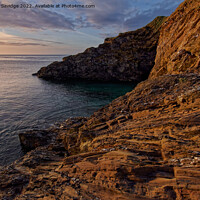 Buy canvas prints of A rocky Cornish sunrise  by Duncan Savidge