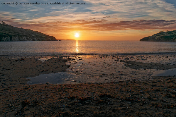 Maenporth sunrise  Picture Board by Duncan Savidge