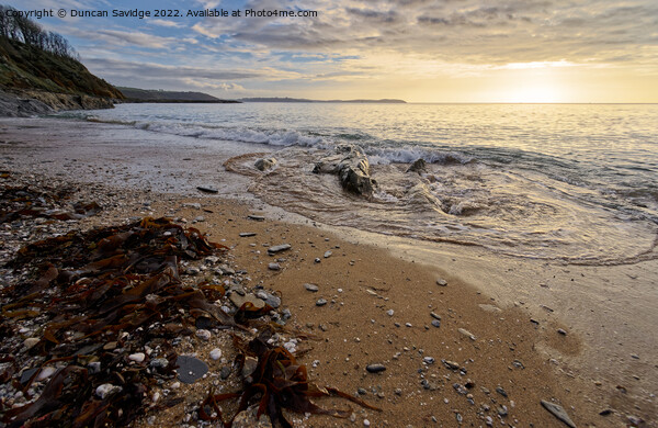 Cornish sunrise across Falmouth bay Picture Board by Duncan Savidge