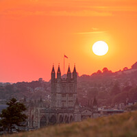 Buy canvas prints of Bath Abbey sunset by Duncan Savidge
