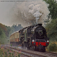 Buy canvas prints of Bristol Forty double head steam train square  by Duncan Savidge