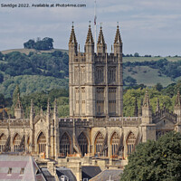 Buy canvas prints of Bath Abbey standing tall amongst the Bath Skyline by Duncan Savidge