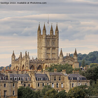 Buy canvas prints of Bath Abbey early Autumn sunshine  by Duncan Savidge