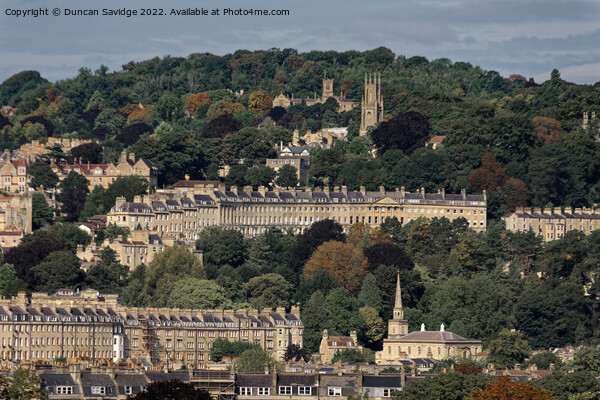 View across the City of Bath looking towards Camden Crescent  Picture Board by Duncan Savidge