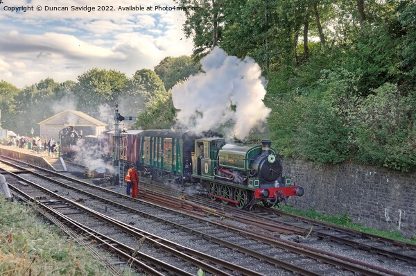 The Pines Express Remembered 18th and 19th September 2022 Somerset and Dorset joint railway Picture Board by Duncan Savidge