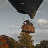 Buy canvas prints of Autumn hot air balloon abstract  by Duncan Savidge