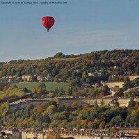 Buy canvas prints of Virgin Balloon flight over Bath by Duncan Savidge