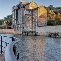 Buy canvas prints of Bath Riverside House in the Autumn  by Duncan Savidge