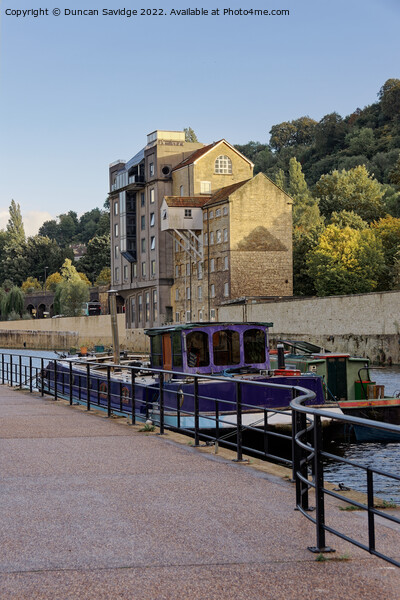 Bath Riverside old industrial buildings in the Autumn  Picture Board by Duncan Savidge