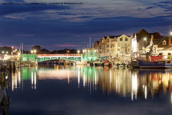 Weymouth by night  Picture Board by Duncan Savidge