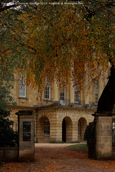 Holburne museum bath in the autumn Picture Board by Duncan Savidge