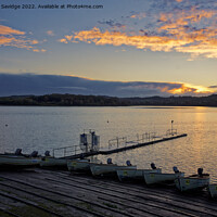 Buy canvas prints of Chew Valley lake sunrise by Duncan Savidge