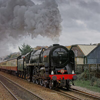 Buy canvas prints of The Great Western Christmas Envoy steam train by Duncan Savidge