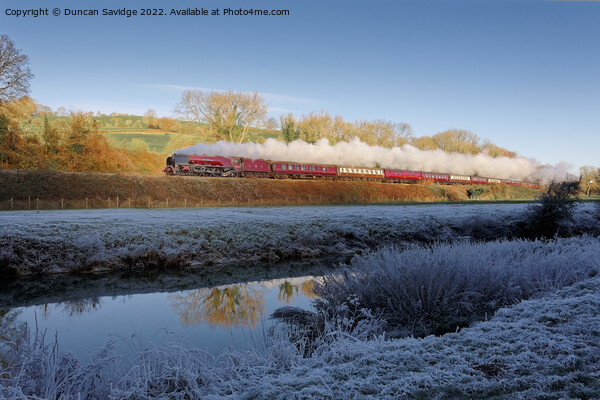 Duchess of Sutherland Steam winter wonderland  Picture Board by Duncan Savidge
