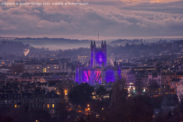 A cold December night in Bath Picture Board by Duncan Savidge