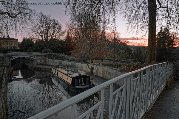 Sydeny Gardens Bath sunset  Picture Board by Duncan Savidge