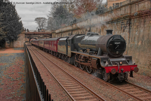 Steam train Galatea heads through Sydney Gardens Bath  Picture Board by Duncan Savidge