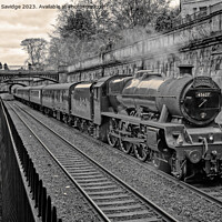 Buy canvas prints of Steam train Galatea heads through Sydney Gardens Bath  by Duncan Savidge