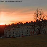Buy canvas prints of sunset over Marlborough Buildings, Bath by Duncan Savidge