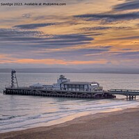 Buy canvas prints of Bournemouth Pier sunset by Duncan Savidge