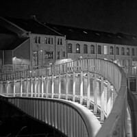 Buy canvas prints of Bath Quays bridge in Bath by Duncan Savidge