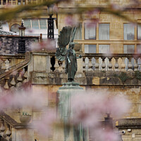 Buy canvas prints of The Angel of Peace, Bath by Duncan Savidge