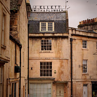 Buy canvas prints of J Ellett smith and Plumber Beauford Square Bath  by Duncan Savidge