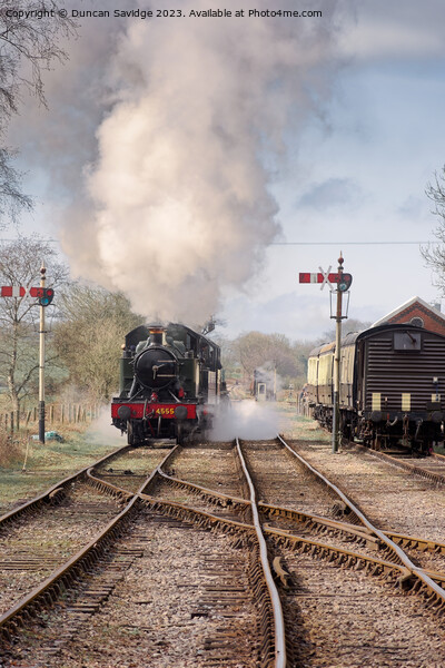 Large Praire 4555 at the East Somerset Railway  Picture Board by Duncan Savidge