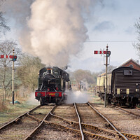 Buy canvas prints of Large Praire 4555 at the East Somerset Railway  by Duncan Savidge