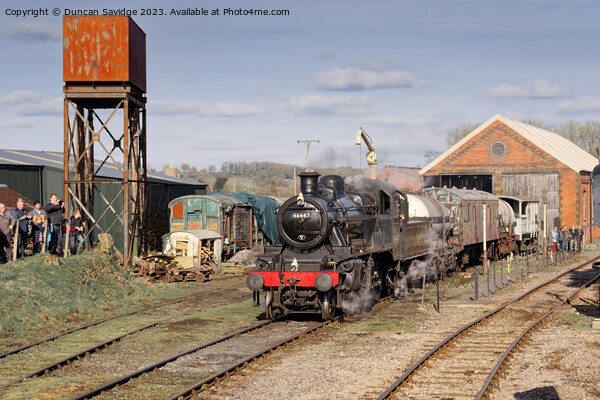 Ivatt 46447 at East Somerset Railway on a freight train Picture Board by Duncan Savidge