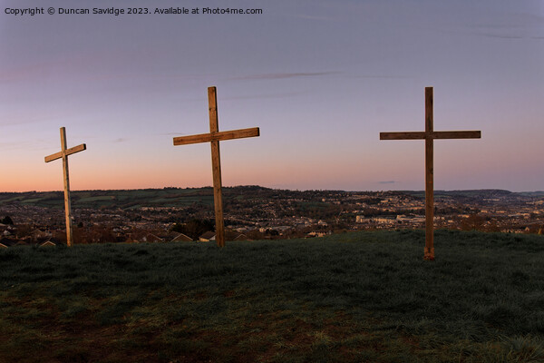 Easter sunset over Bath Picture Board by Duncan Savidge