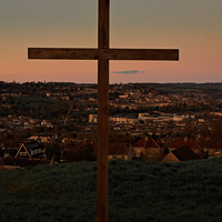 Buy canvas prints of Easter Cross over Bath by Duncan Savidge
