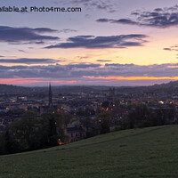 Buy canvas prints of Majestic Bath Cityscape at Sunset by Duncan Savidge