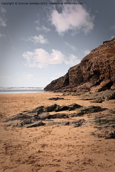 Chapel Porth, Cornwall golden sand Picture Board by Duncan Savidge