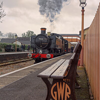 Buy canvas prints of The majestic TGWR Pannier No. 9466 West Somerset R by Duncan Savidge